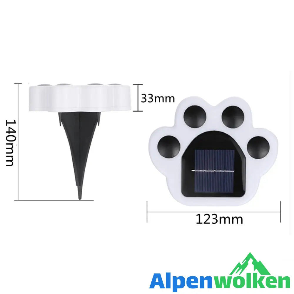 Alpenwolken - Solarbetriebene Lichter Für Pfotenabdrücke