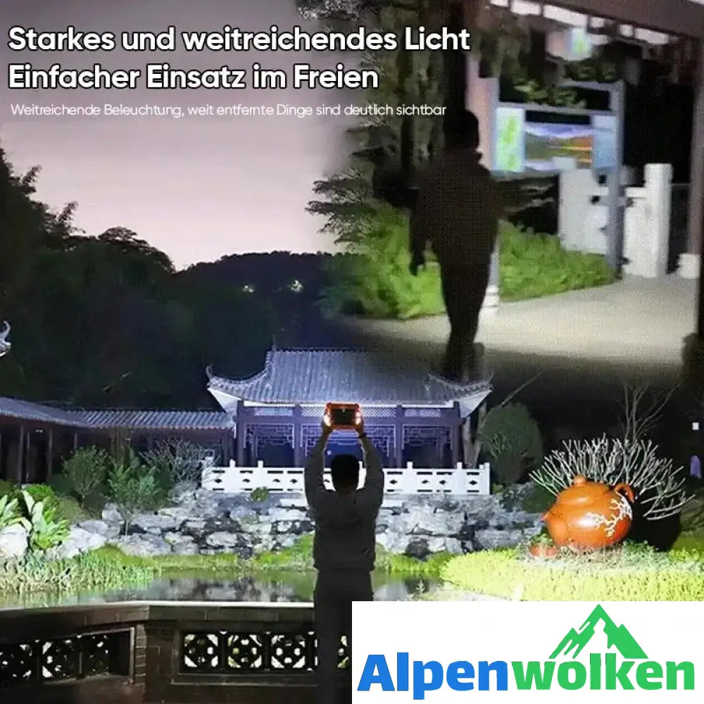 Alpenwolken - Solarbetriebene Tragelampe