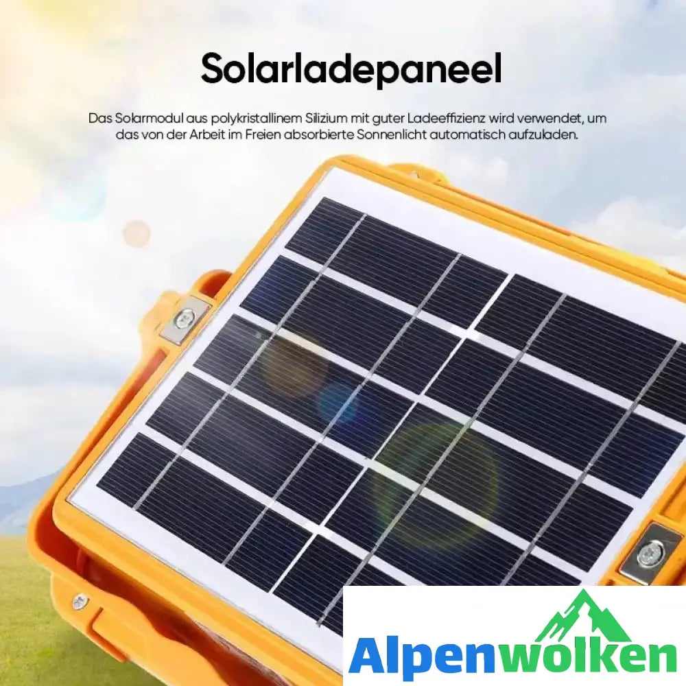 Alpenwolken - Solarbetriebene Tragelampe