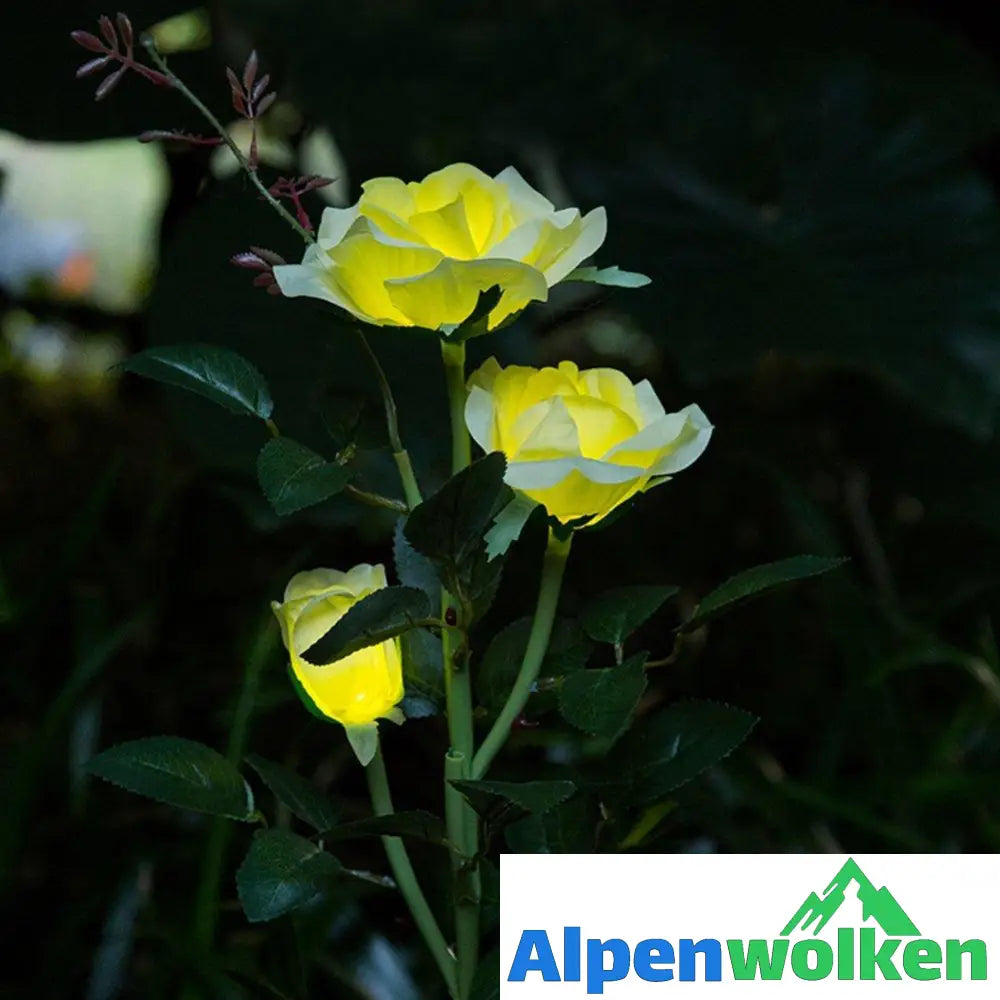 Alpenwolken - Solarbetriebenes LED-Rosenlicht