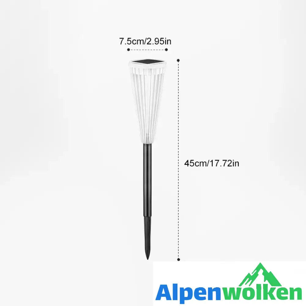 Alpenwolken - Solarleuchte Regenschirm Garten dekorative Landschaftsleuchte (2 Stück)