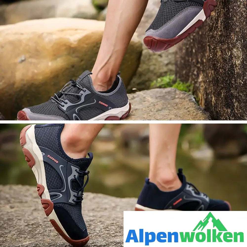 Alpenwolken - Sommer Atmungsaktive Wanderschuhe für Männer