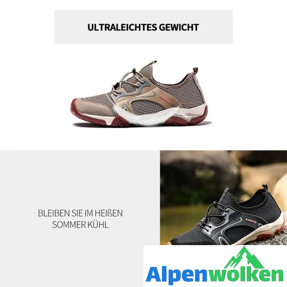 Alpenwolken - Sommer Atmungsaktive Wanderschuhe für Männer