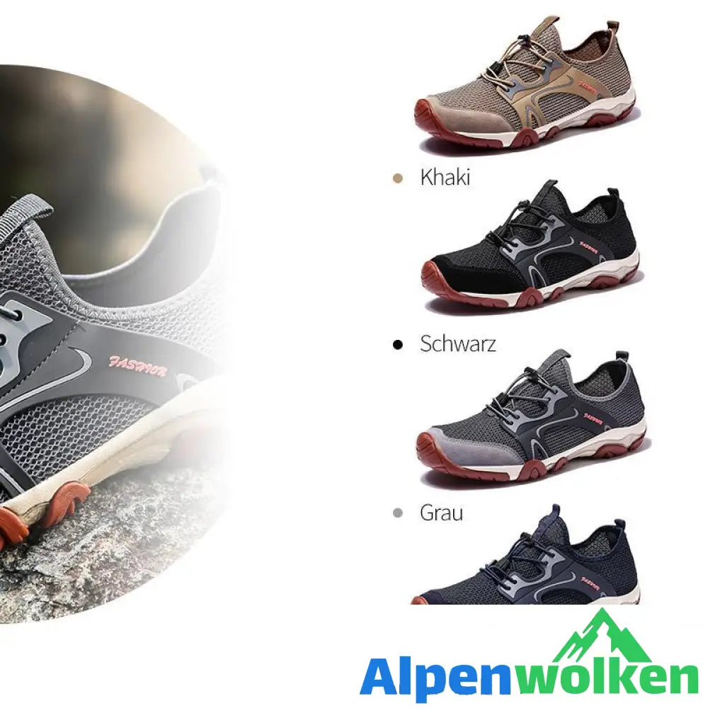 Alpenwolken - Sommer Atmungsaktive Wanderschuhe für Männer