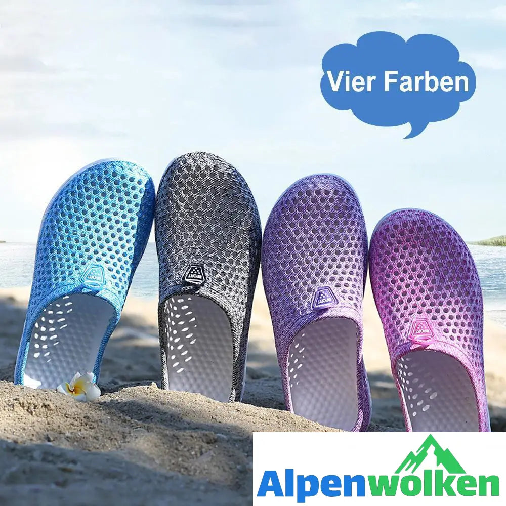 Alpenwolken - Sommer Damen Sandalen Strandschuhe Hausschuhe