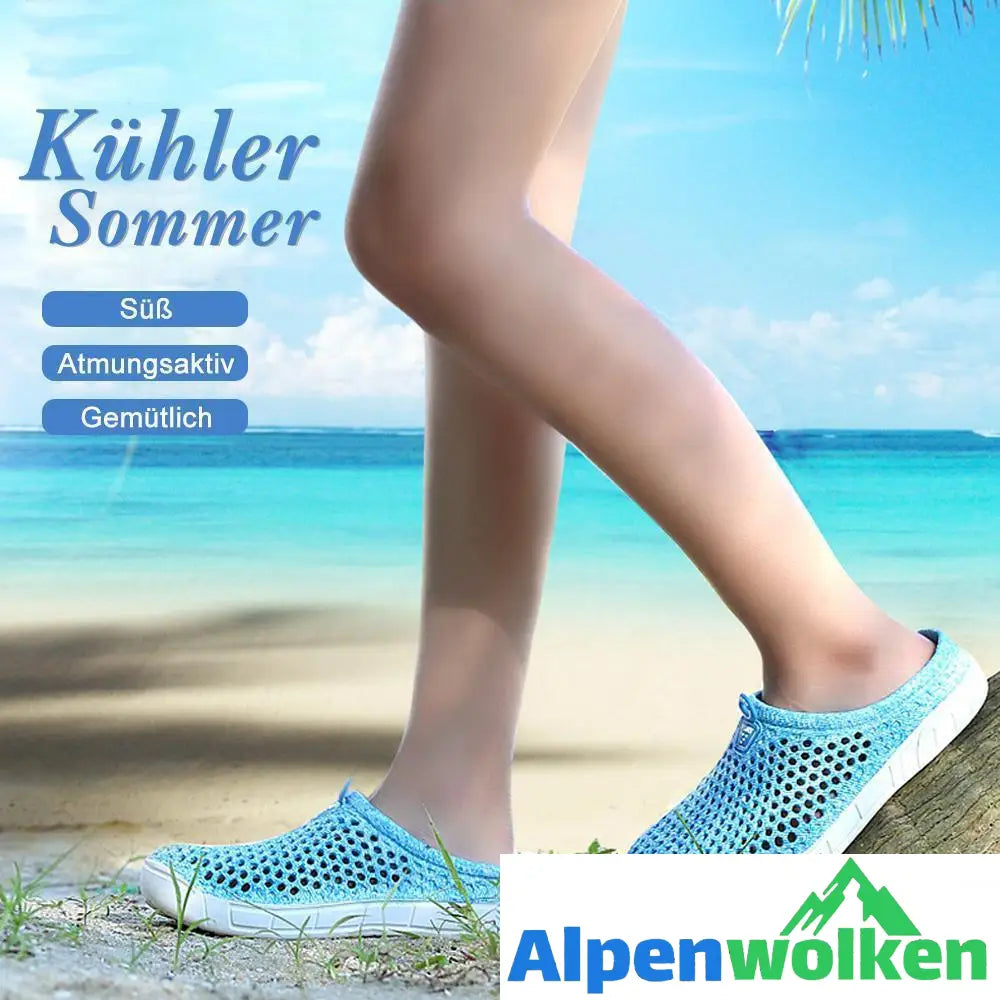 Alpenwolken - Sommer Damen Sandalen Strandschuhe Hausschuhe