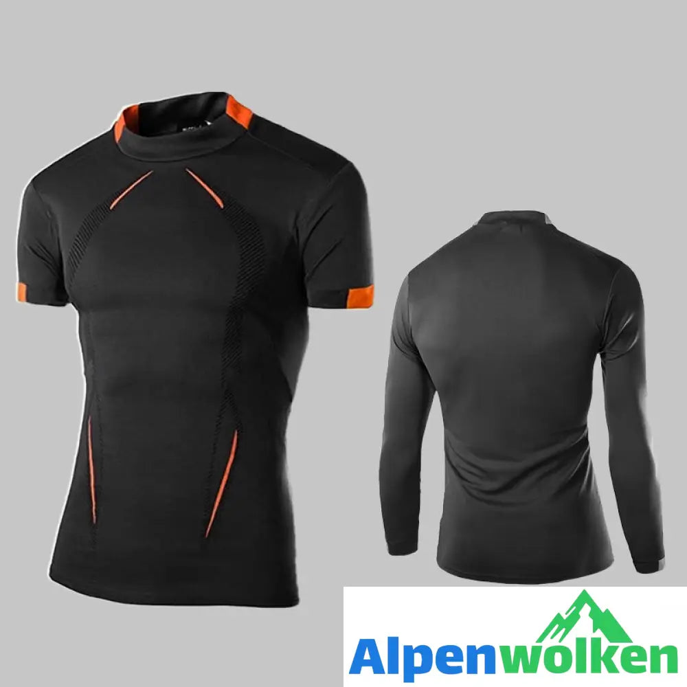 Alpenwolken - Sommer-Fitness-T-Shirt Für Herren