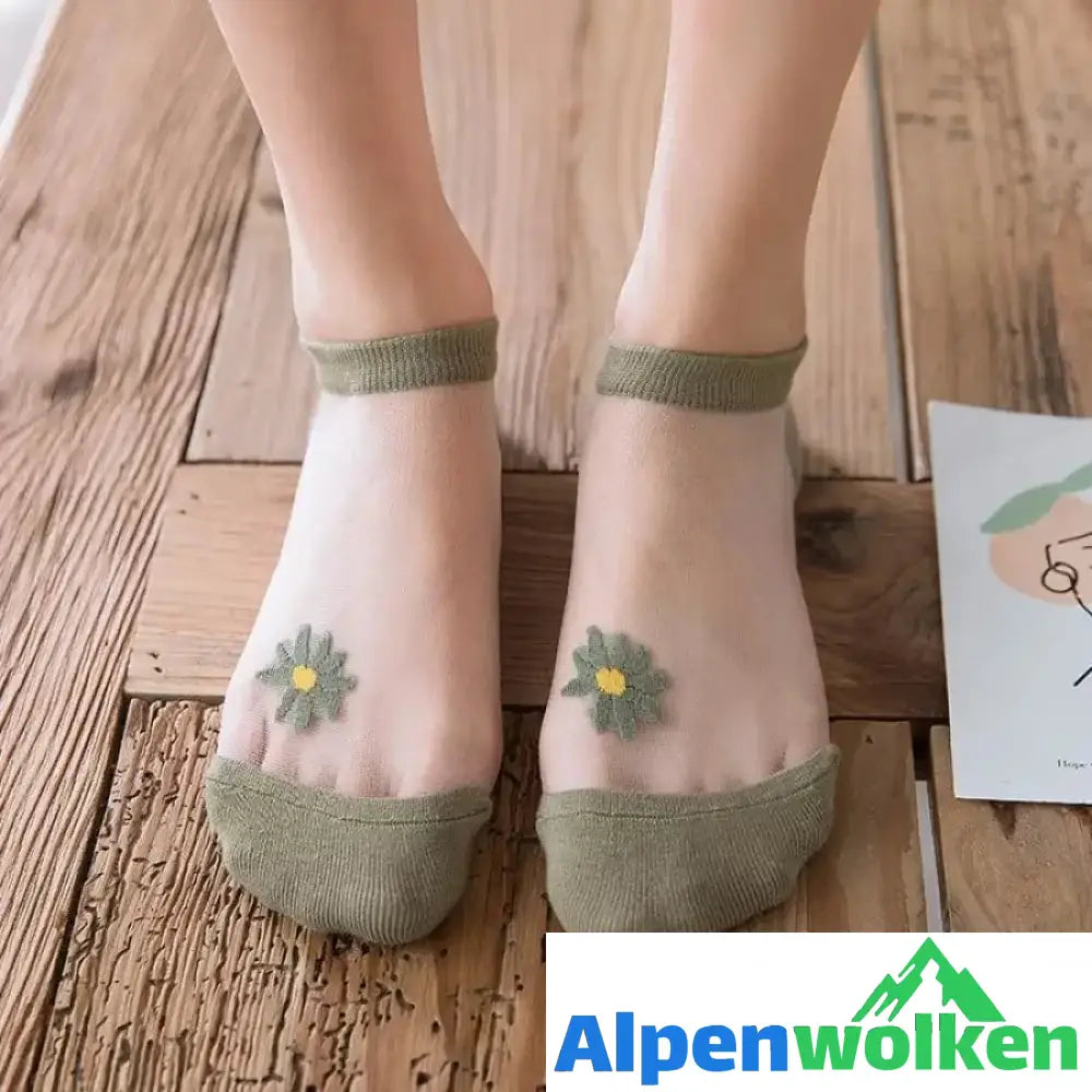 Alpenwolken - Sommer Gänseblümchen Socken