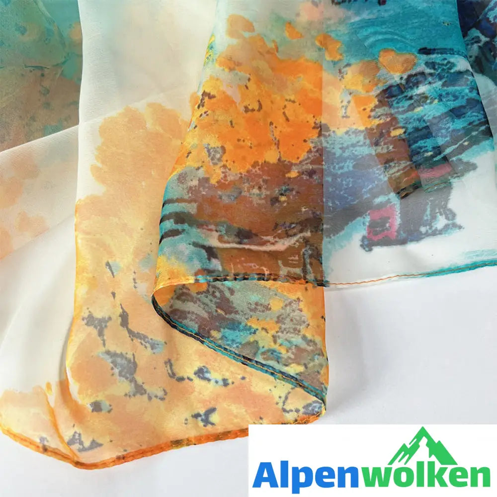 Alpenwolken - Sommer-Sonnen-Schal für Frauen