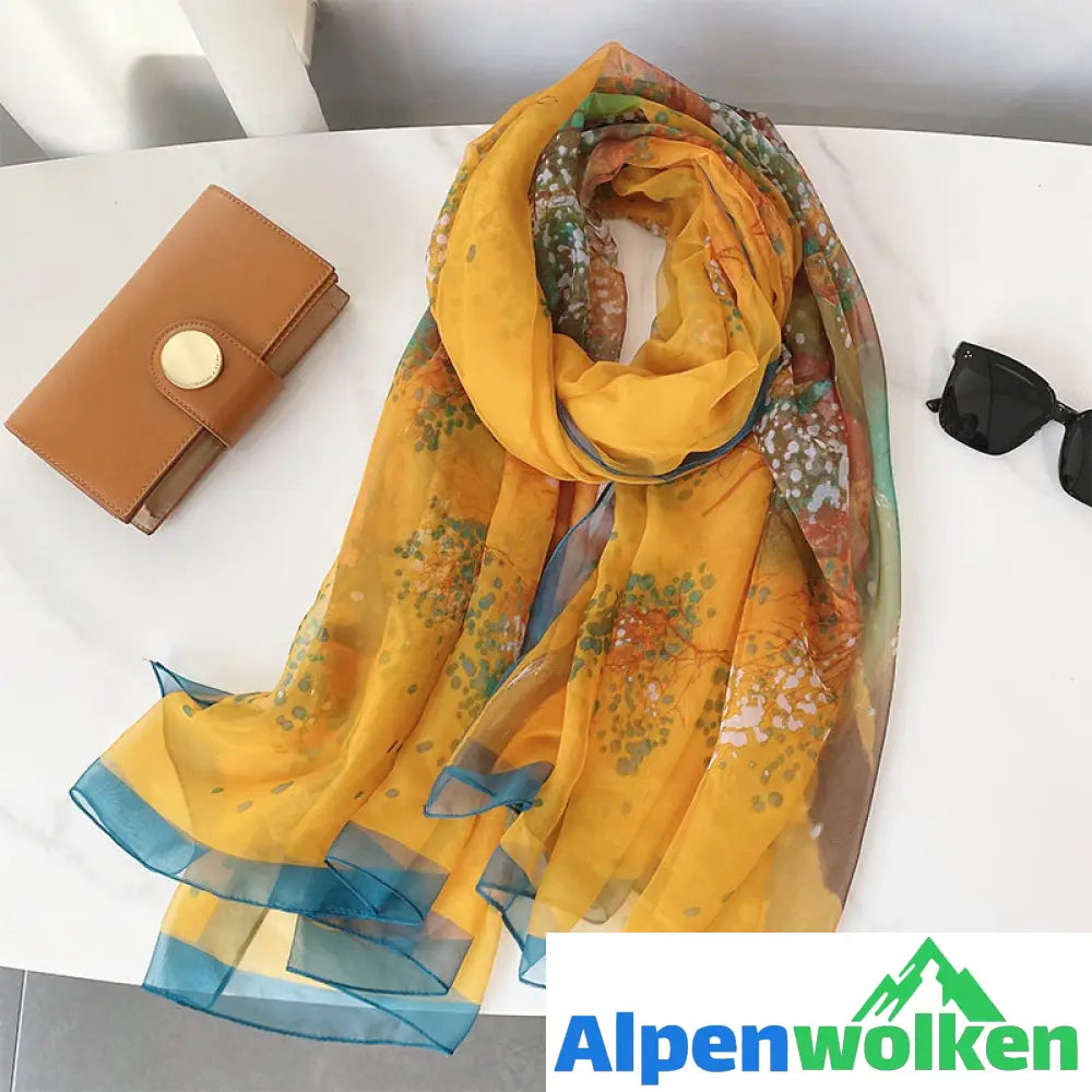 Alpenwolken - Sommer-Sonnen-Schal für Frauen