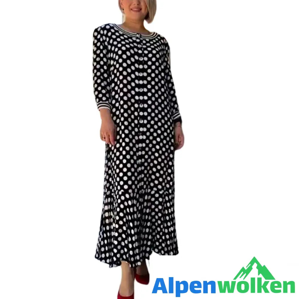 Alpenwolken - 🎉Sommer-Specials🎉Modisches Kleid mit langen Ärmeln