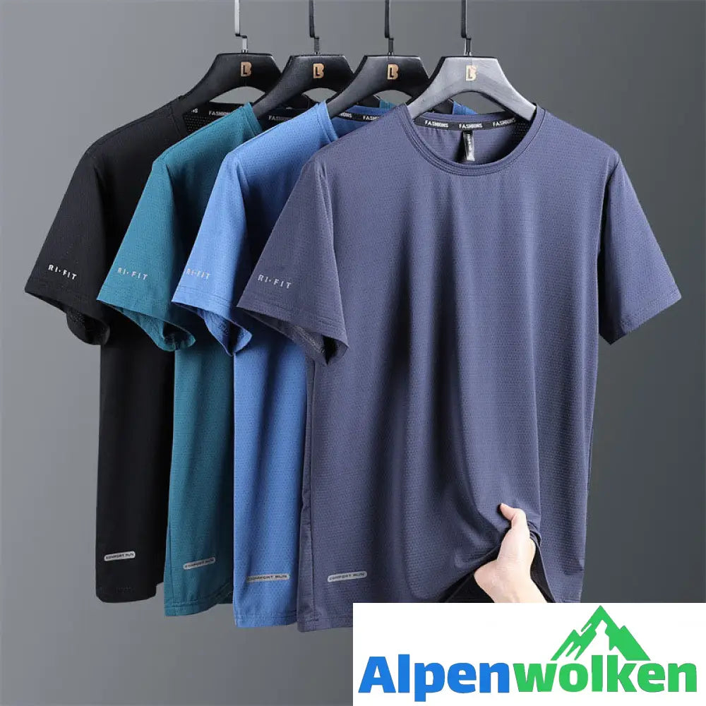 Alpenwolken - 🎉Sommer-Specials🎉Rundhals-T-Shirt aus Eisseide