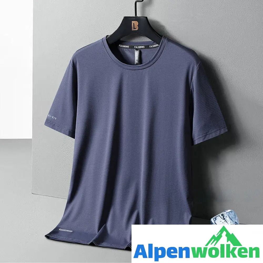 Alpenwolken - 🎉Sommer-Specials🎉Rundhals-T-Shirt aus Eisseide