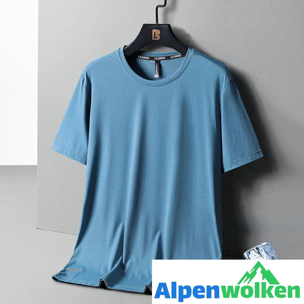 Alpenwolken - 🎉Sommer-Specials🎉Rundhals-T-Shirt aus Eisseide