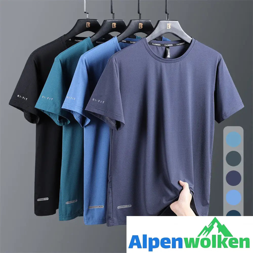 Alpenwolken - 🎉Sommer-Specials🎉Rundhals-T-Shirt aus Eisseide