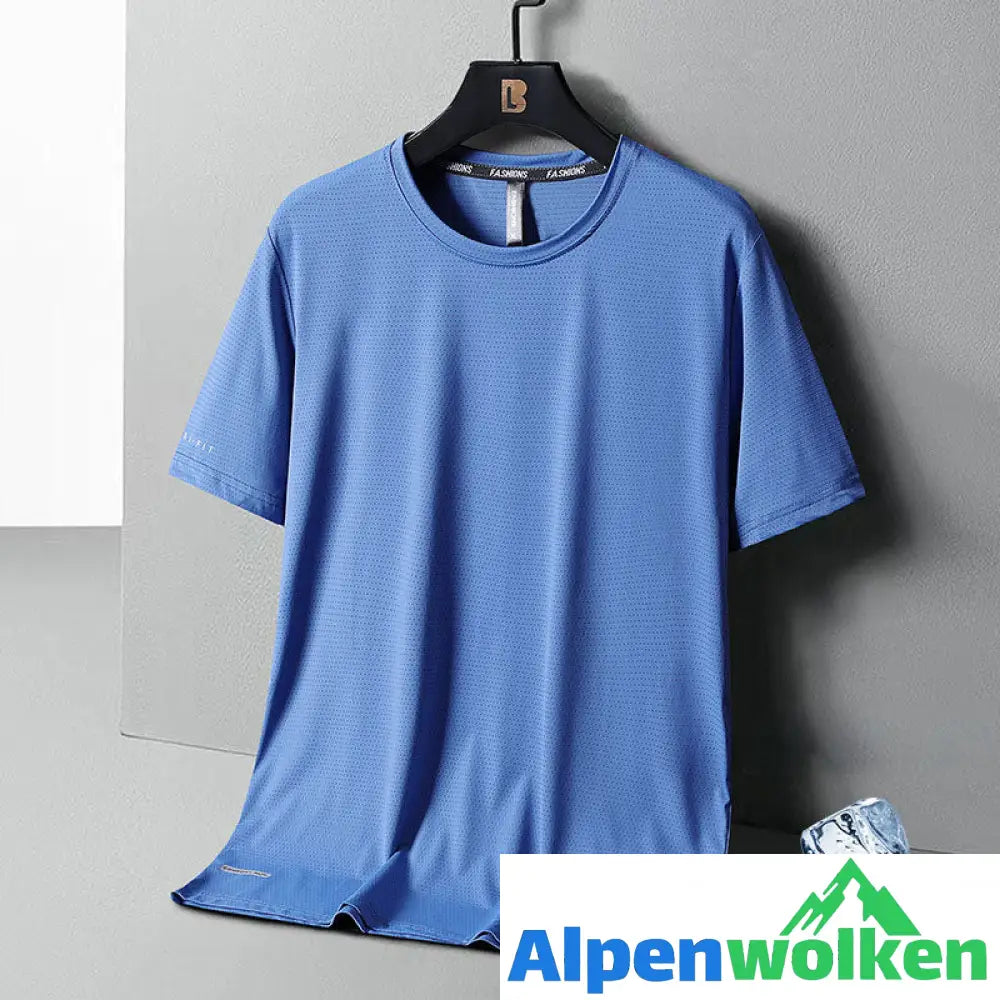 Alpenwolken - 🎉Sommer-Specials🎉Rundhals-T-Shirt aus Eisseide