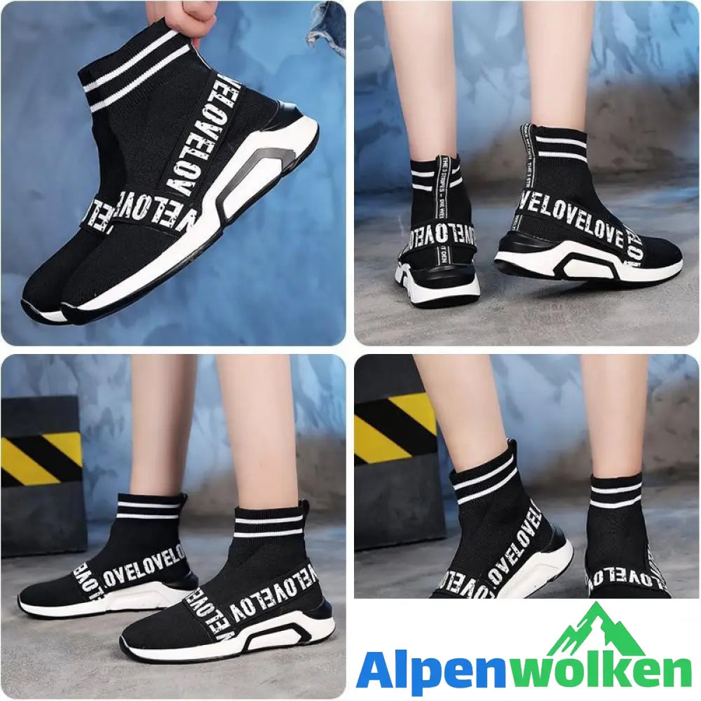 Alpenwolken - Sommer wilde atmungsaktive Stretch-Socken Freizeitschuhe