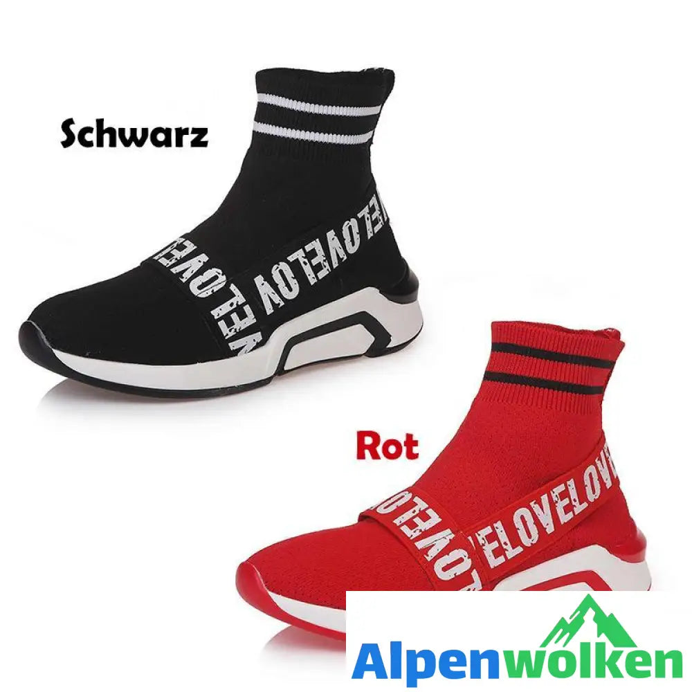 Alpenwolken - Sommer wilde atmungsaktive Stretch-Socken Freizeitschuhe