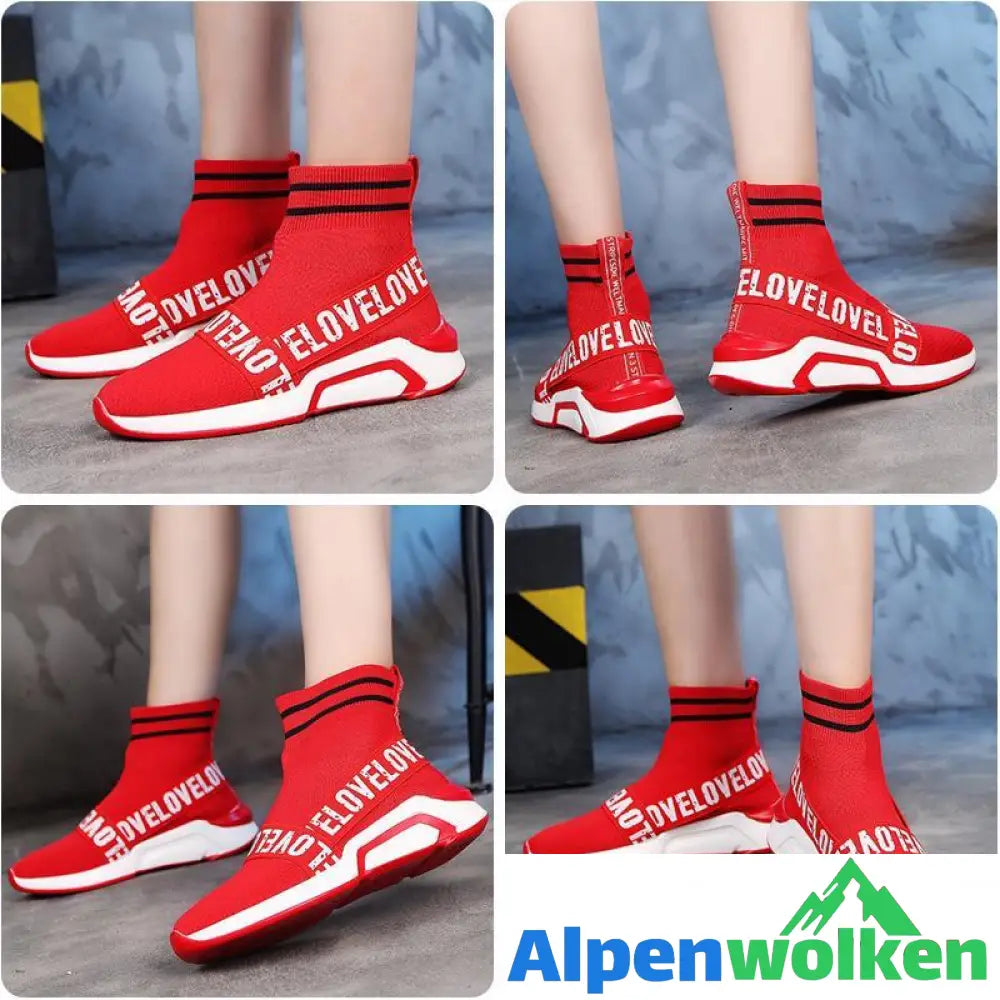 Alpenwolken - Sommer wilde atmungsaktive Stretch-Socken Freizeitschuhe