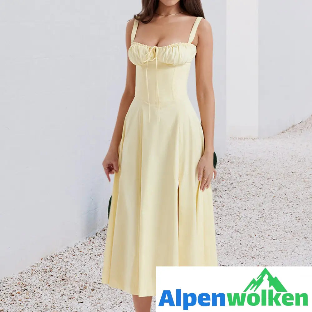 Alpenwolken - 🎉Sommerangebot🎉Mode Print Bustier-Sommerkleid