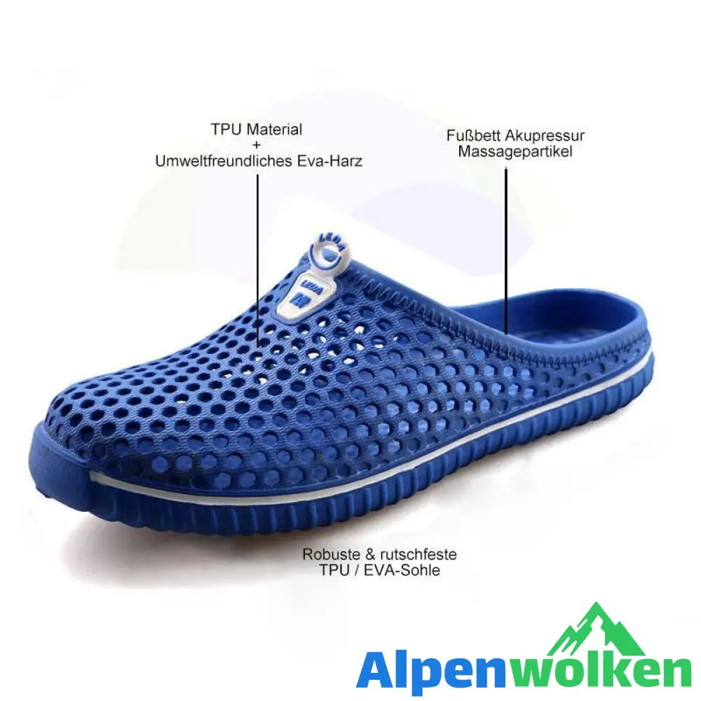 Alpenwolken - Sommerhausschuhe, Strandschuhe für Männer, Frauen