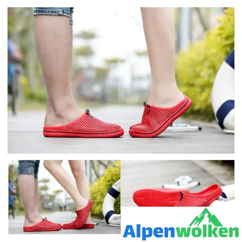 Alpenwolken - Sommerhausschuhe, Strandschuhe für Männer, Frauen