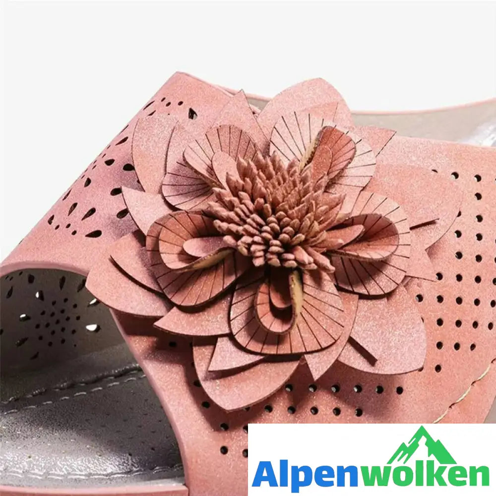 Alpenwolken - Sommerliche Blumen-Sandalen Mit Weicher Sohle