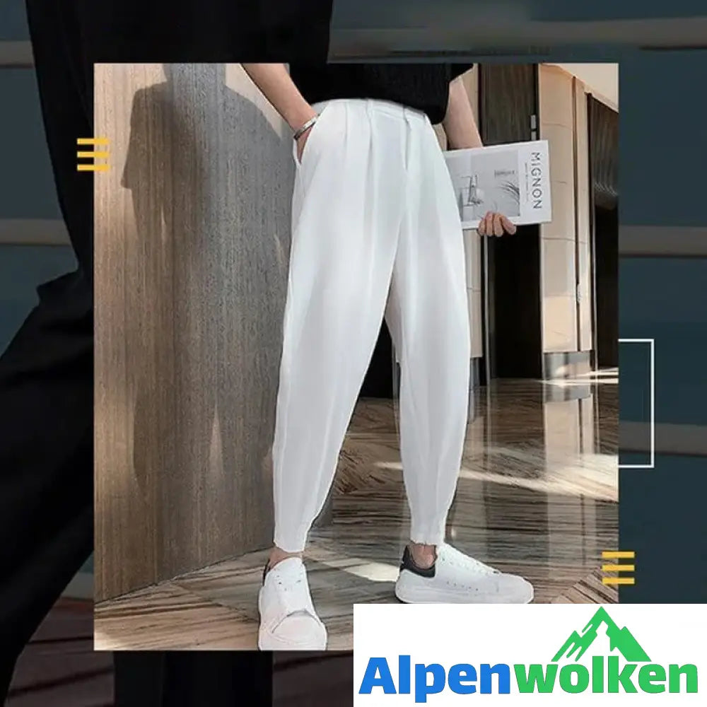 Alpenwolken - Sommerliche Leichte Freizeithose Für Herren