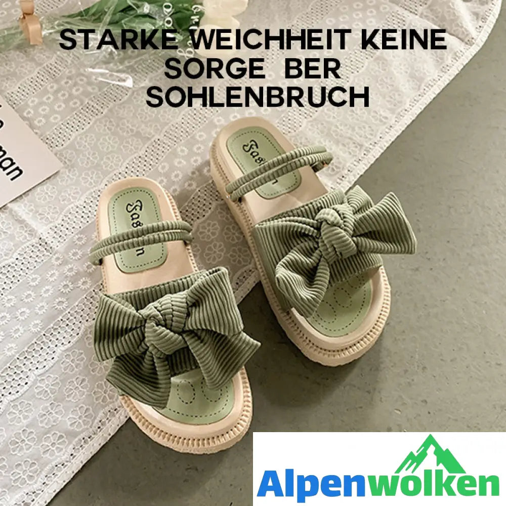 Alpenwolken - Sommerliche vielseitige modische Sandalen mit Schleife