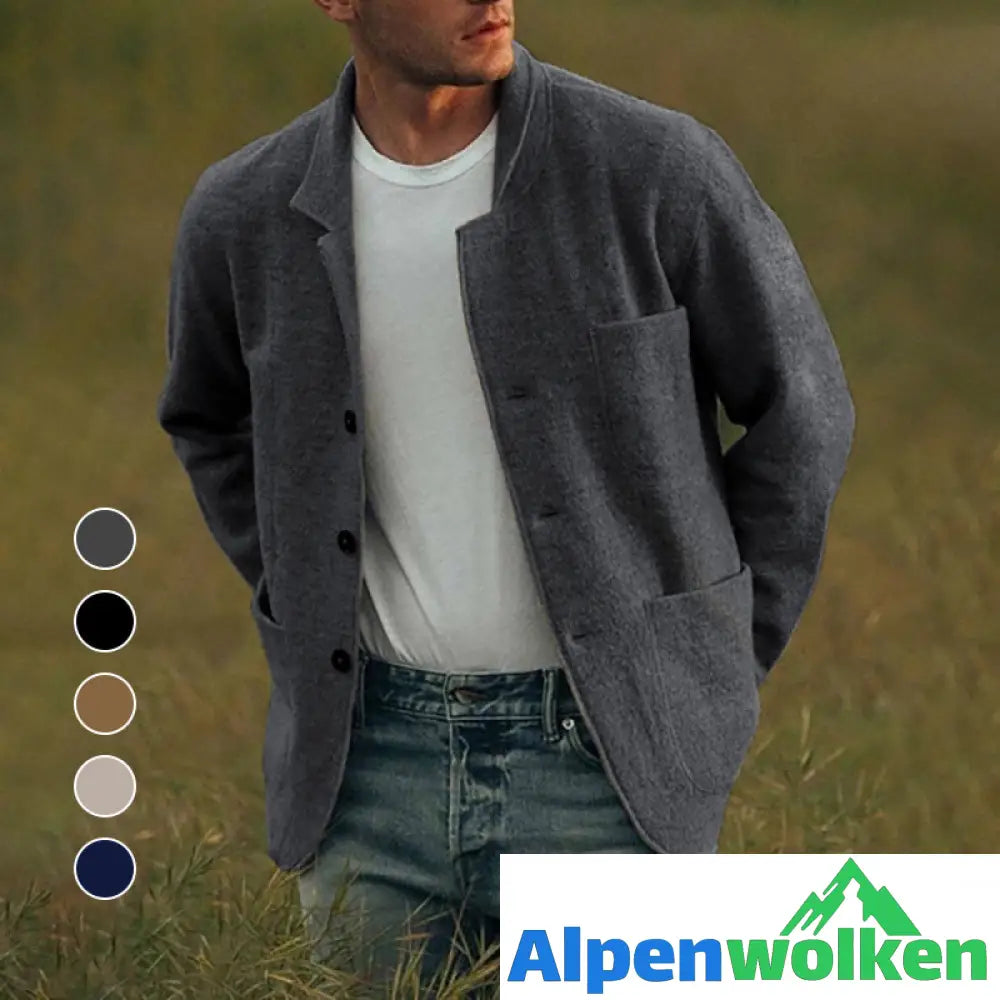 Alpenwolken - 🔥 Sommerspecial 🔥Einfarbige Freizeitjacke für Herren