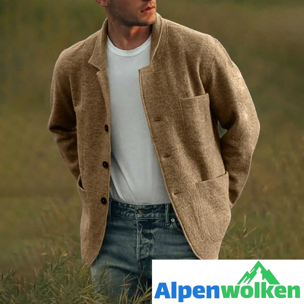 Alpenwolken - 🔥 Sommerspecial 🔥Einfarbige Freizeitjacke für Herren