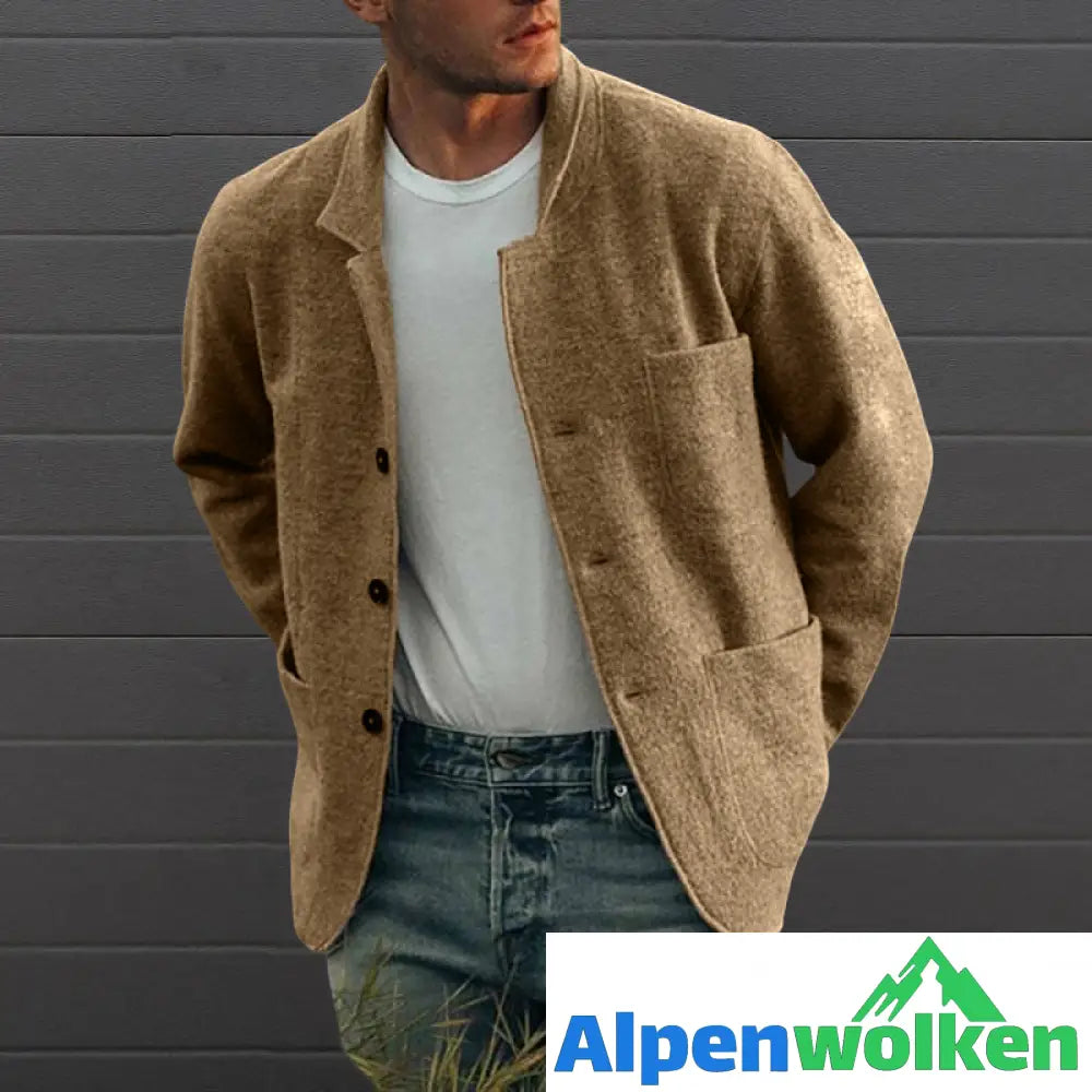 Alpenwolken - 🔥 Sommerspecial 🔥Einfarbige Freizeitjacke für Herren