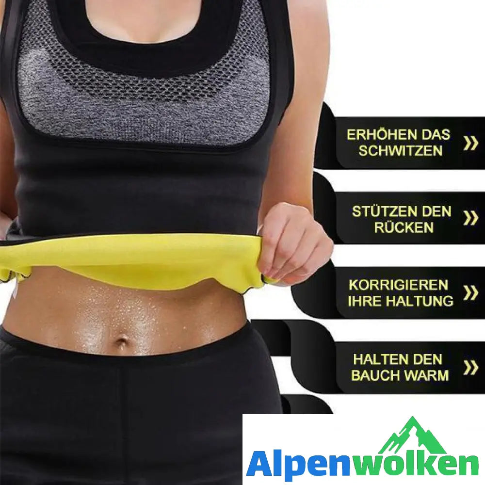 Alpenwolken - Spandex Sauna Gewichtsverlust Taille Trainingsweste