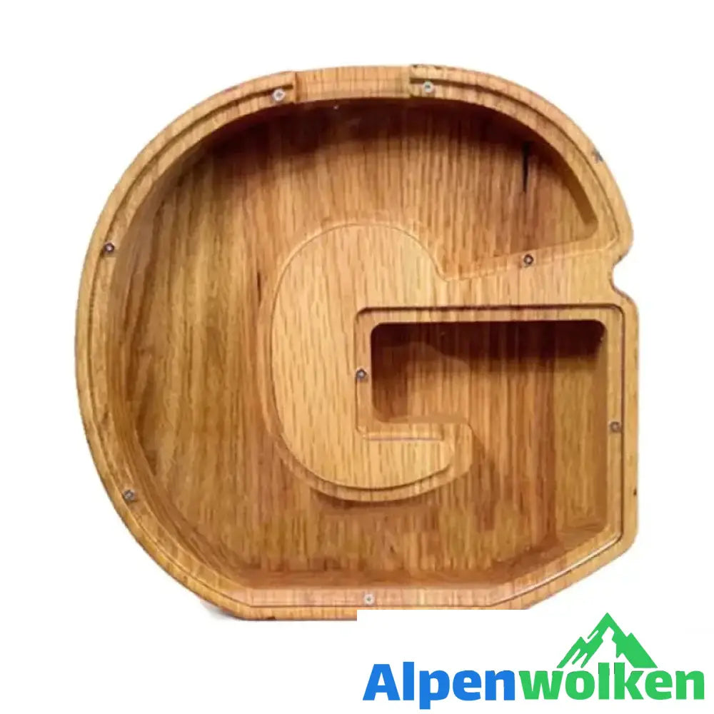 Alpenwolken - Sparschwein-Geschenk für Kinder G 2 * Buchstabenaufkleber