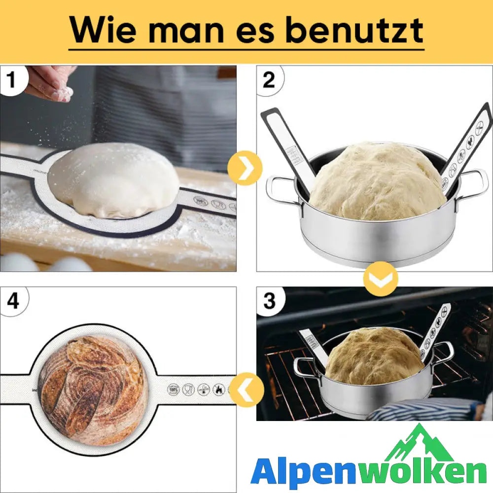 Alpenwolken - Speziell ausgewähltes Platin-Silikon - Backmatte für Dutch Oven