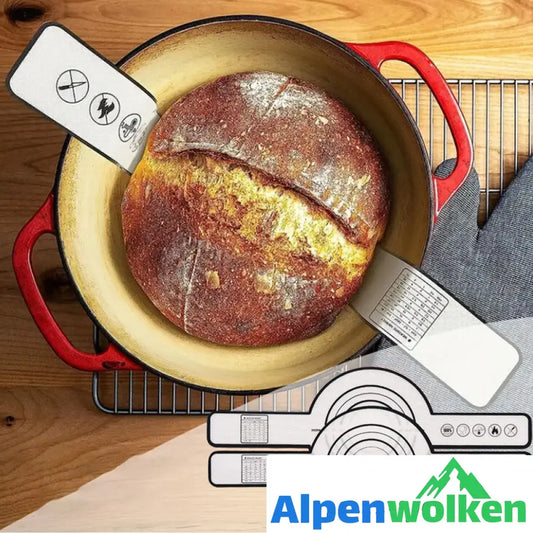 Alpenwolken - Speziell ausgewähltes Platin-Silikon - Backmatte für Dutch Oven