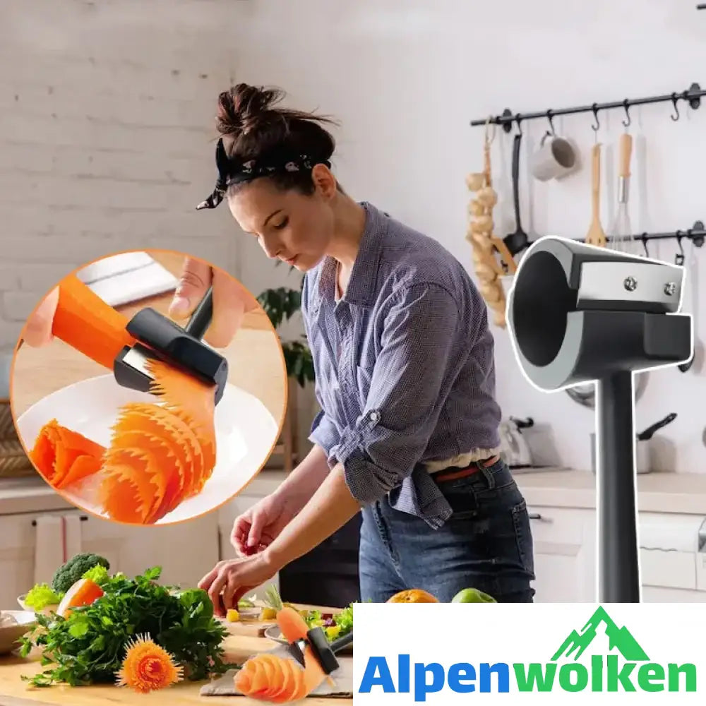 Alpenwolken - Spiralförmige Blumenwalze für Obst und Gemüse