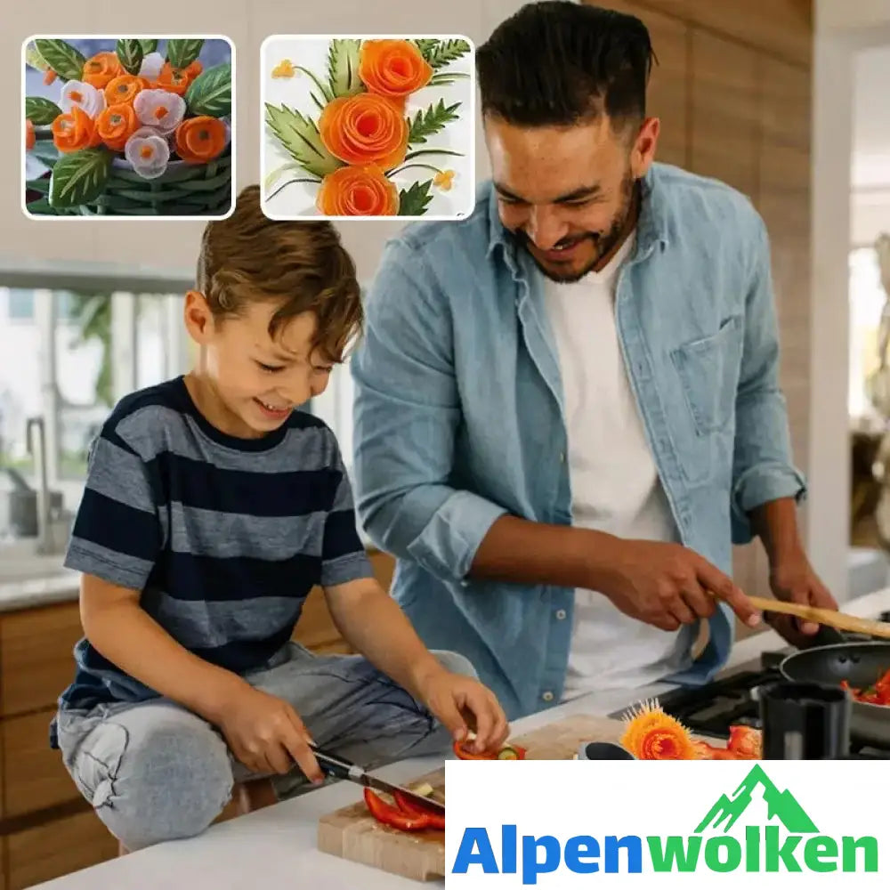 Alpenwolken - Spiralförmige Blumenwalze für Obst und Gemüse