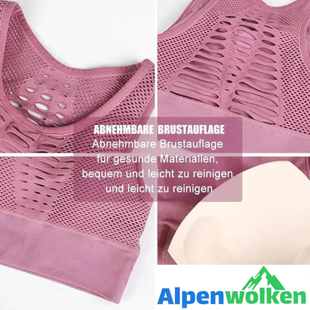 Alpenwolken - Sport Fitness Crop Top BH