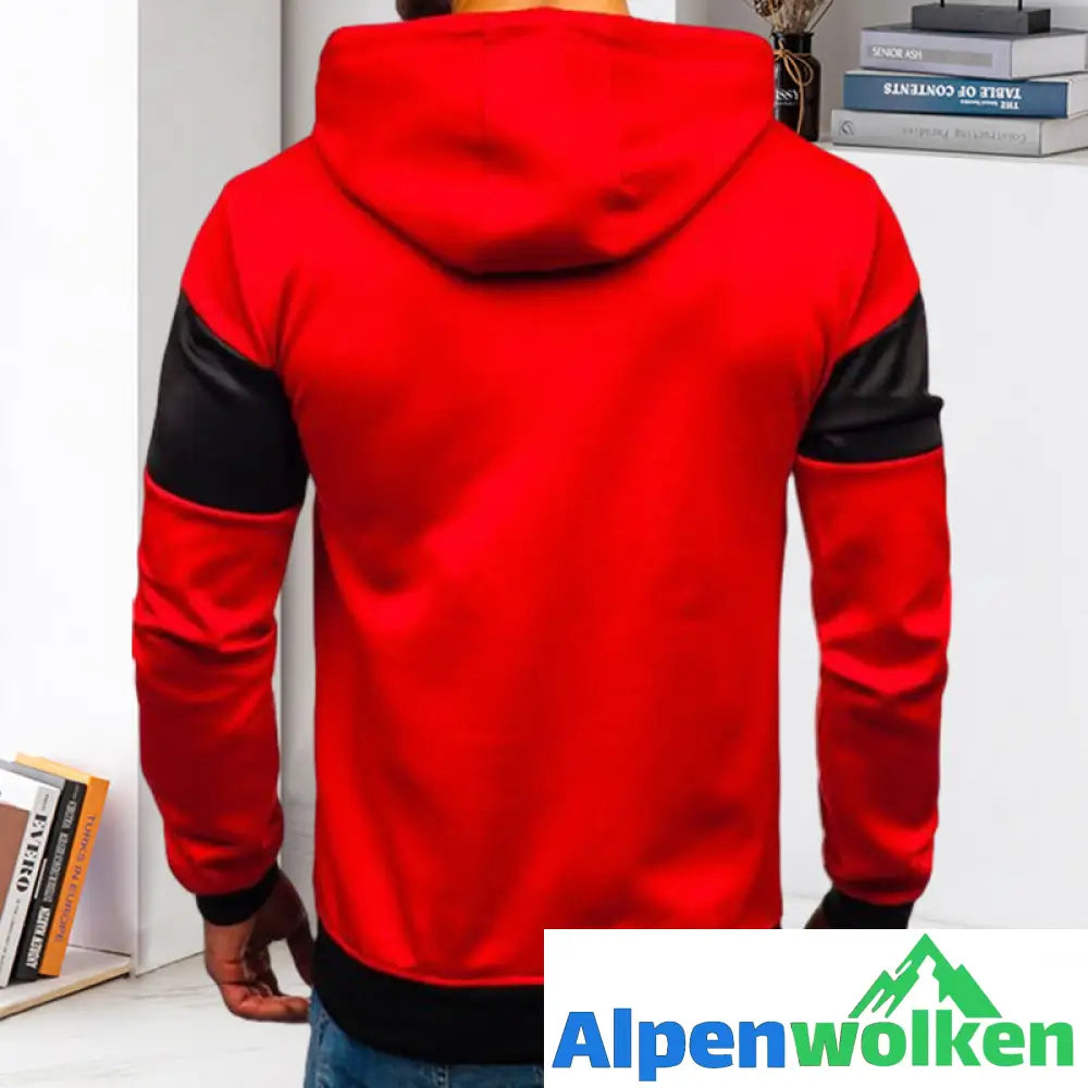 Alpenwolken - Sport-Kapuzensweatshirt für Herren