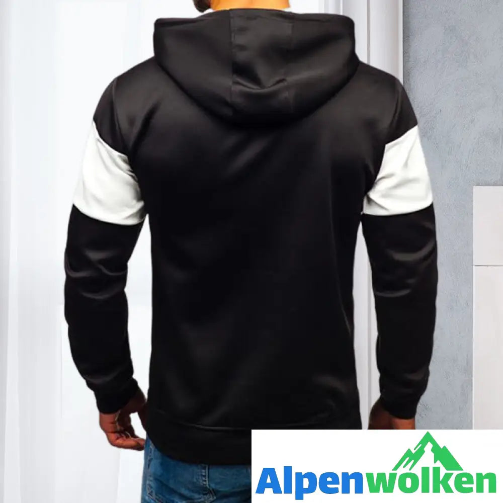 Alpenwolken - Sport-Kapuzensweatshirt für Herren