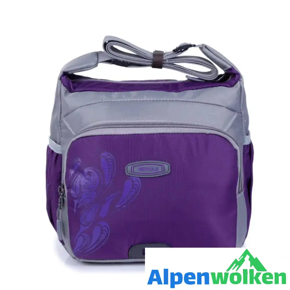 Alpenwolken - Sportlich Lässige Umhängetasche Für Damen lila