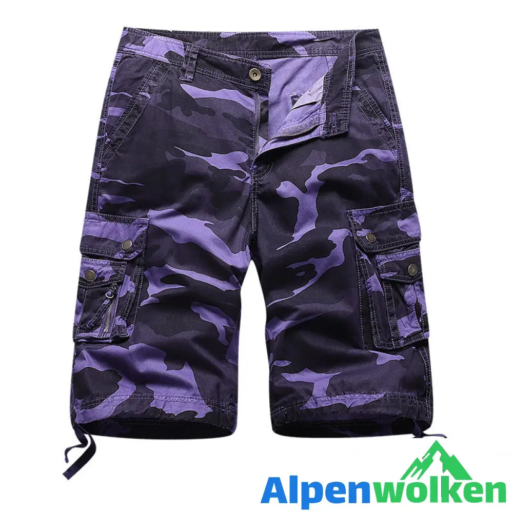 Alpenwolken - Sportshorts Mit mehreren Taschen Für Herren