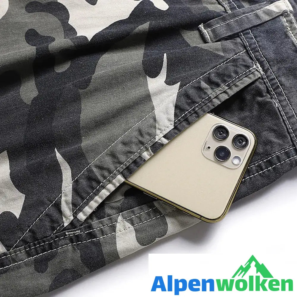 Alpenwolken - Sportshorts Mit mehreren Taschen Für Herren