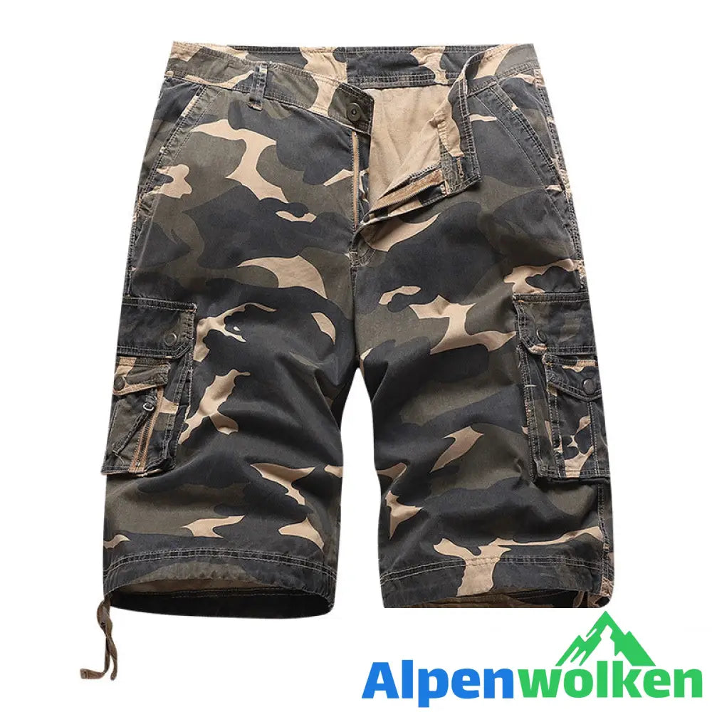 Alpenwolken - Sportshorts Mit mehreren Taschen Für Herren