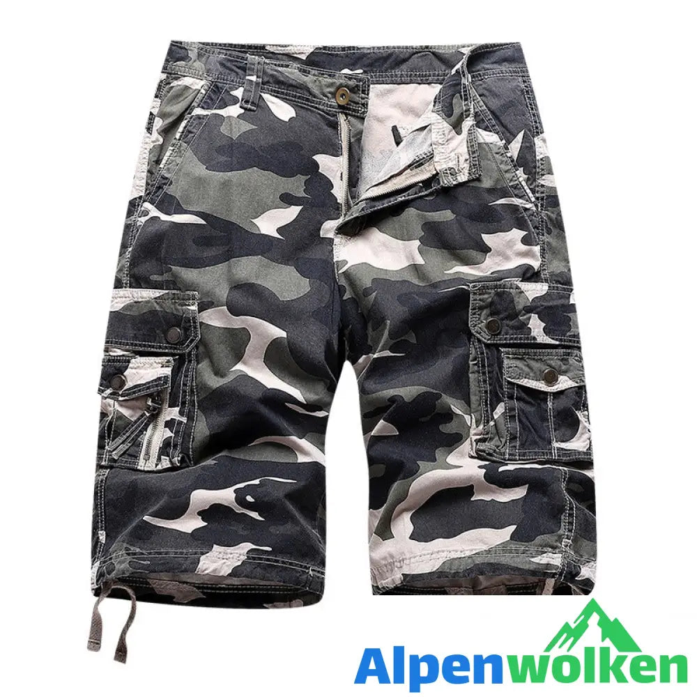 Alpenwolken - Sportshorts Mit mehreren Taschen Für Herren