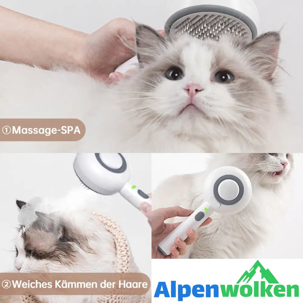 Alpenwolken - Sprühbürste für Katzen zum Entfernen von Haaren