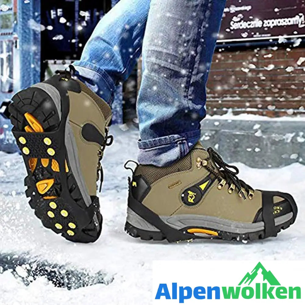 Alpenwolken - Steigeisen, Schuhe Spike und Silikon Band Anti Rutsch auf Eis und Schnee