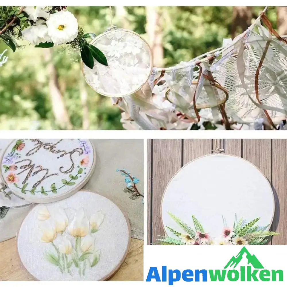 Alpenwolken - Stickerei Stretch Set