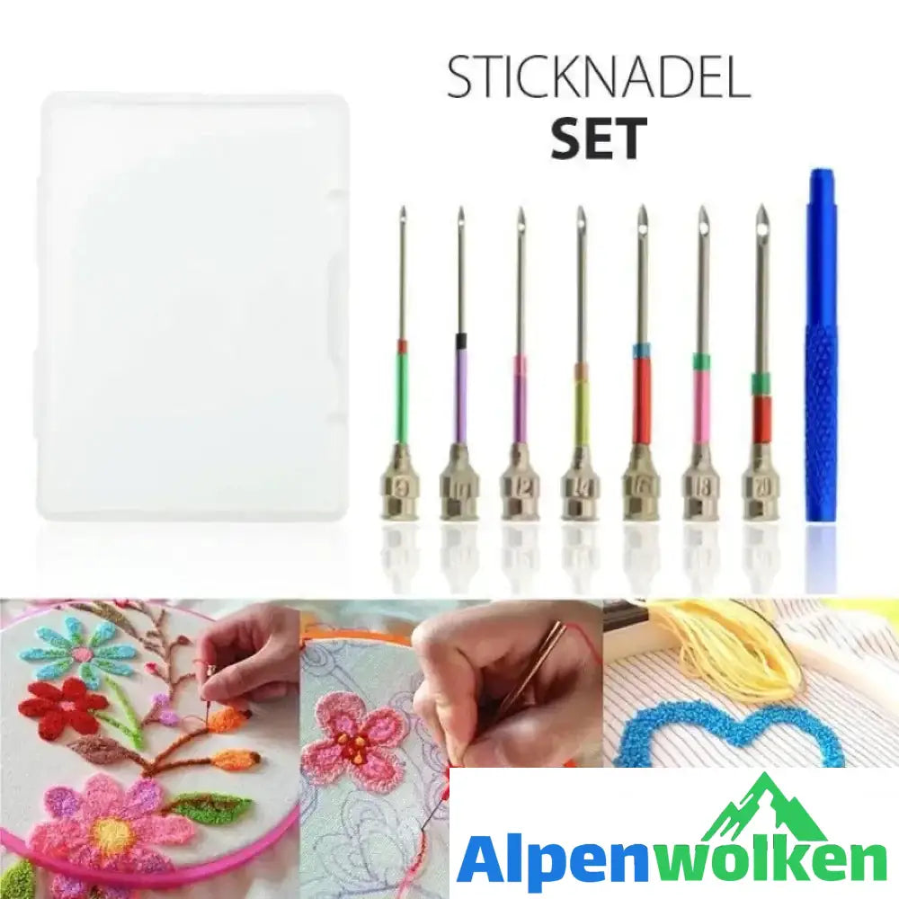 Alpenwolken - Sticknadel Set